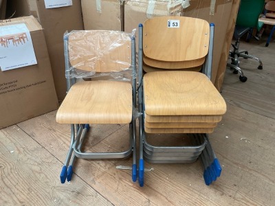 APPROX. 6No. UNUSED KIT FOR KIDS ALPHA CHAIRS BEECH