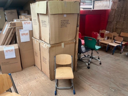 APPROX. 8No. UNUSED KIT FOR KIDS ALPHA CHAIRS BEECH