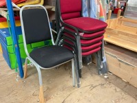 6No. ASSORTED UNUSED BANQUET/ STACKING CHAIRS - 3
