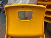 APPROX. 6No. UNUSED METALLIFORM ST2 YELLOW CLASSROOM CHAIRS - 3
