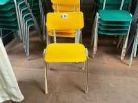 APPROX. 4No. UNUSED METALLIFORM SIZE MARK 3&4 YELLOW CLASSROOM CHAIRS - 2