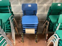 APPROX. 6No. UNUSED BLUE CLASSROOM CHAIRS