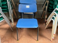 APPROX. 6No. UNUSED BLUE CLASSROOM CHAIRS - 2