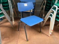 APPROX. 6No. UNUSED BLUE CLASSROOM CHAIRS - 3
