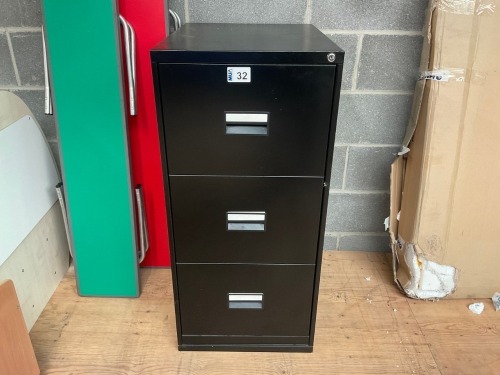 UNUSED THREE DRAWER FILING CABINET