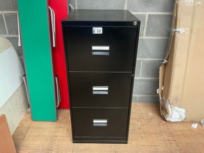 UNUSED THREE DRAWER FILING CABINET