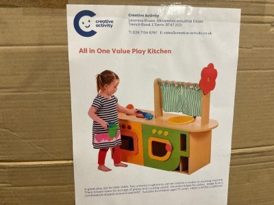 UNUSED PROFILES ALL IN ONE VALUE ROLE PLAY KITCHEN FLATPACKED