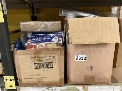QUANTITY OF UNUSED FESTIVE ARTS & CRAFTS SUPPLIES (2BOXES)