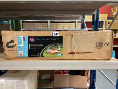 UNUSED PLUM PRODUCTS GIANT WOODEN SAND PIT FLATPACKED