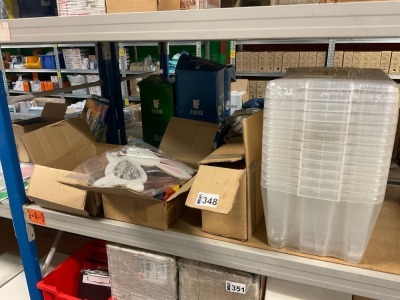 QUANTITY OF UNUSED PLAY BLOCKS, TTS REAL BRICKS & STORAGE CONTAINERS