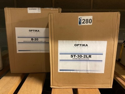 2No. UNUSED ASSORTED OPTIKA MIROSCOPES