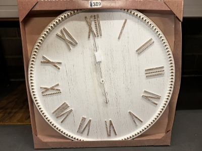 UNUSED 800mm WOODEN BOHEMIA WALL CLOCK