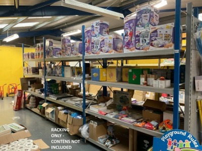 APPROX. 3No. BAYS OF METAL SHELVING