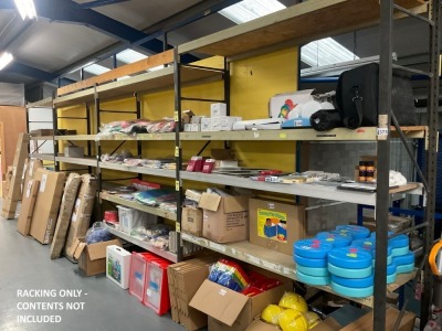 APPROX. 4No. BAYS OF METAL SHELVING