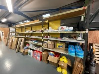 APPROX. 4No. BAYS OF METAL SHELVING - 2