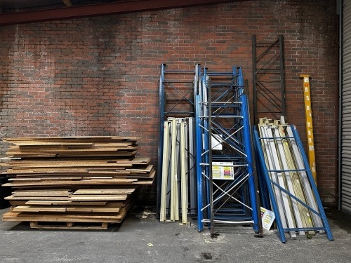 LARGE QUANTITY OF ASSORTED METAL SHELVING