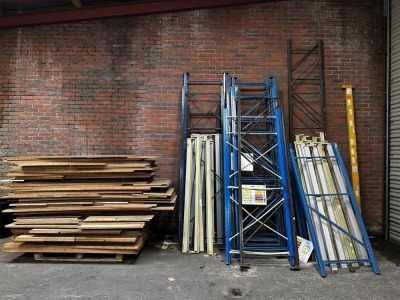 LARGE QUANTITY OF ASSORTED METAL SHELVING