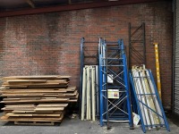 LARGE QUANTITY OF ASSORTED METAL SHELVING - 2