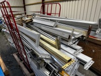 LARGE QUANTITY OF ASSORTED METAL SHELVING - 7