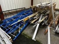 LARGE QUANTITY OF ASSORTED METAL SHELVING - 11