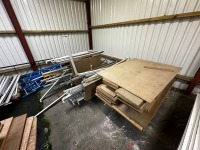 LARGE QUANTITY OF ASSORTED METAL SHELVING - 14