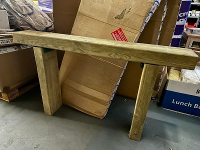 WOODEN OUTDOOR BENCH