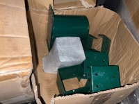 APPROX. 120No. GROUND ANCHOR SQUARE / ROUND / ASSORTED SEESAW BRACKETS ODP5050/51 GREEN - 2