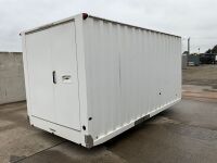 BOSS CABINS APPROX 15FT8" X 7FT6" SINGLE AXLE FAST TOW OPEN PLAN CONTAINER - 7