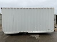 BOSS CABINS APPROX 15FT8" X 7FT6" SINGLE AXLE FAST TOW OPEN PLAN CONTAINER - 8