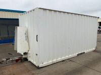 BOSS CABINS APPROX 15FT8" X 7FT6" SINGLE AXLE FAST TOW OPEN PLAN CONTAINER - 24
