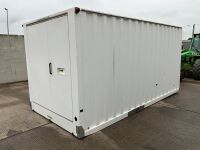 BOSS CABINS APPROX 15FT8" X 7FT6" SINGLE AXLE FAST TOW OPEN PLAN CONTAINER - 27