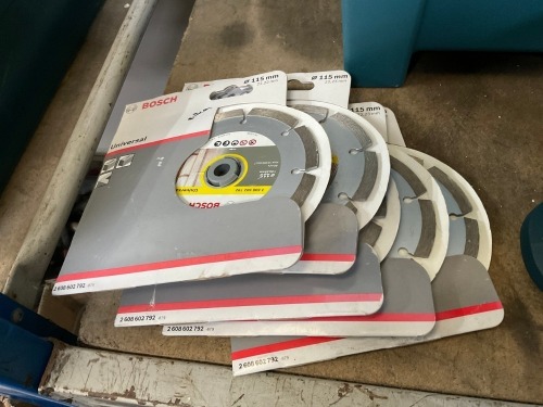 5No. UNUSED MAKITA 115mm DIAMOND BLADES