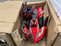 UNUSED 50cc 2 STROKE PETROL CHILDS QUAD & HELMET (RED) - 2