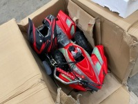 UNUSED 50cc 2 STROKE PETROL CHILDS QUAD & HELMET (RED) - 3