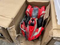 UNUSED 50cc 2 STROKE PETROL CHILDS QUAD & HELMET (RED) - 6