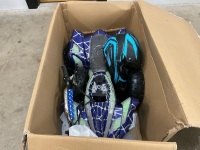 UNUSED 50cc 2 STROKE PETROL CHILDS QUAD & HELMET (BLUE) - 2