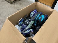UNUSED 50cc 2 STROKE PETROL CHILDS QUAD & HELMET (BLUE) - 3