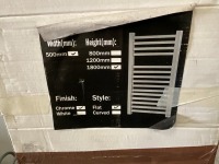 UNUSED SOPHIA 1800mm x 500mm CHROME TOWEL RAIL - 2