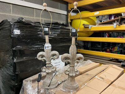 2No. LAMP BASES