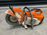 STIHL TS410 PETROL CONCRETE SAW & DUST SUPPRESSION TANK  - 2