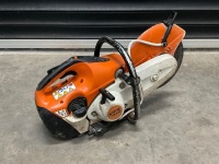 STIHL TS410 PETROL CONCRETE SAW & DUST SUPPRESSION TANK  - 4
