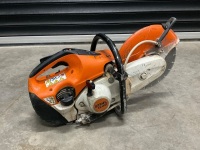 STIHL TS410 PETROL CONCRETE SAW & DUST SUPPRESSION TANK  - 4