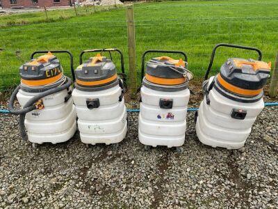 4No. ASSORTED INDUSTRIAL HOOVERS