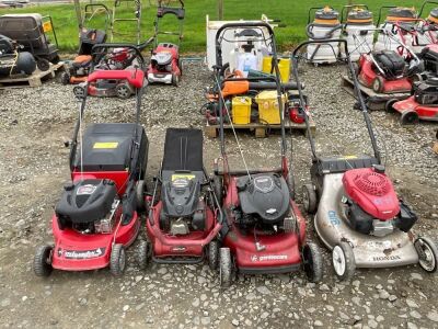 4No. ASSORTED PETROL LAWNMOWERS