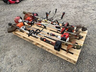 PALLET TO INC. APPROX. 7No. ASSORTED PETROL STRIMMERS