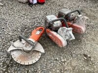 2No. HUSQVARNA K760 PETROL CONCRETE SAWS & 110v HUSQVARNA K4000 SAW