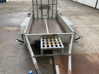 INDESPENSION APPRX. 8FT 4" X 4FT 6" 2700KGS TWIN AXLE PLANT TRAILER - 2