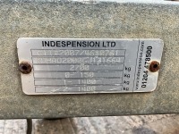 INDESPENSION APPRX. 8FT 4" X 4FT 6" 2700KGS TWIN AXLE PLANT TRAILER - 12