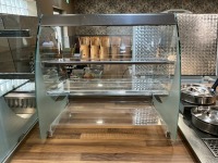 APPROX. 7M COUNTER RUN WITH DROP-IN REFRIGERATED DISPLAY, TWO POT BAIN MARIE & 3 TIER COUNTERTOP FOOD DISPLAY - 17