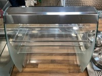 APPROX. 7M COUNTER RUN WITH DROP-IN REFRIGERATED DISPLAY, TWO POT BAIN MARIE & 3 TIER COUNTERTOP FOOD DISPLAY - 19